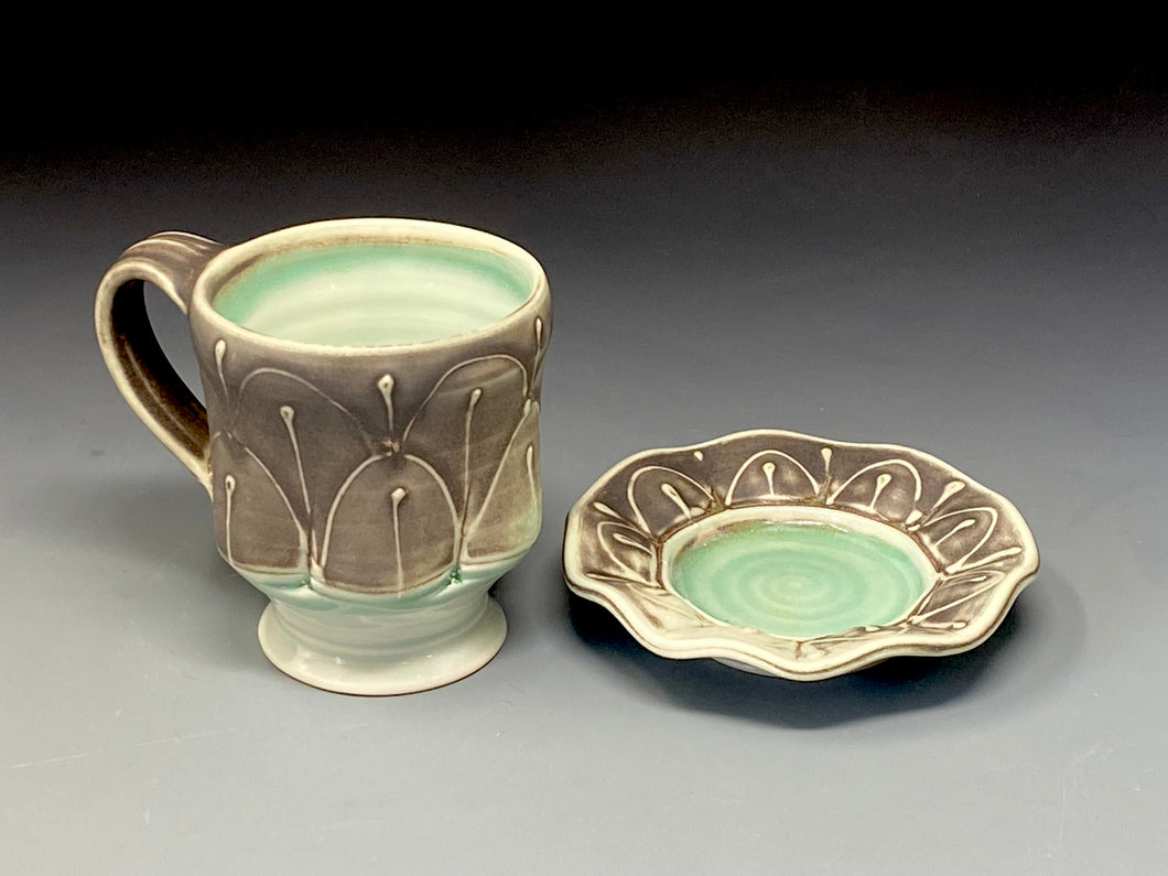 Cup & Saucer - Arch Pattern