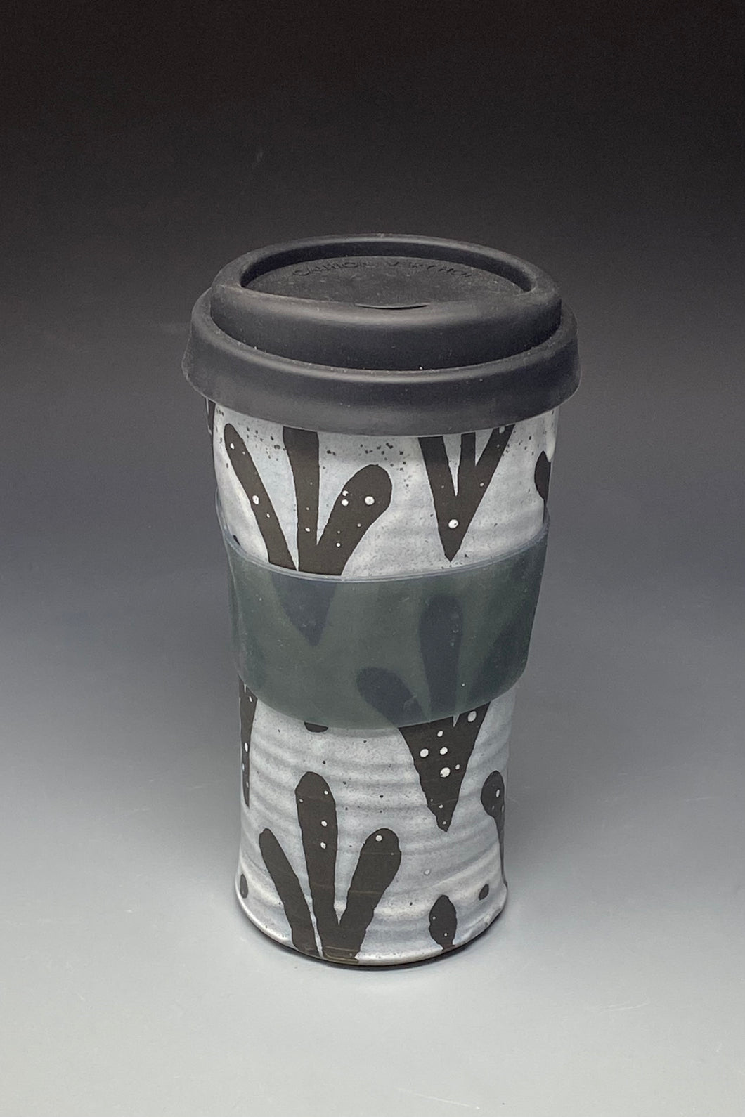 Travel Cup / 16 oz - Black & White pattern