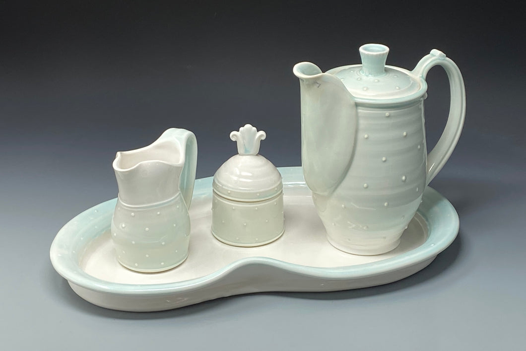 Tea Service - Celadon Dots